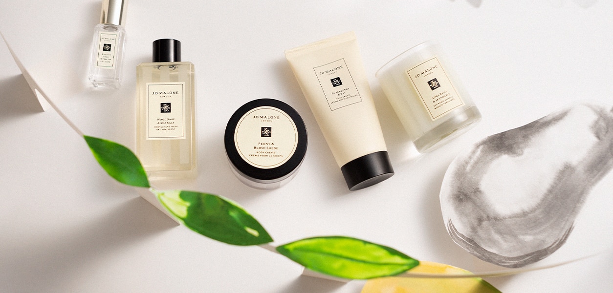 Jo Malone London Little Luxuries mini cologne, body wash, body creme, hand cream and travel candle